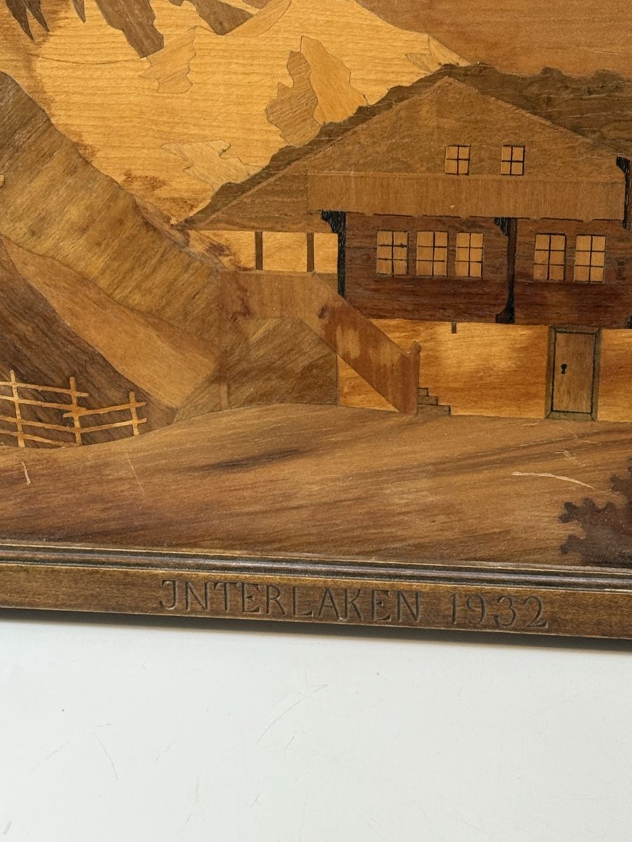 Foto & Immagini: Intarsienbild "Interlaken" 1932, Peter Imboden,    B50# – Usato da Grenchen venduto da swiss.antiques 5