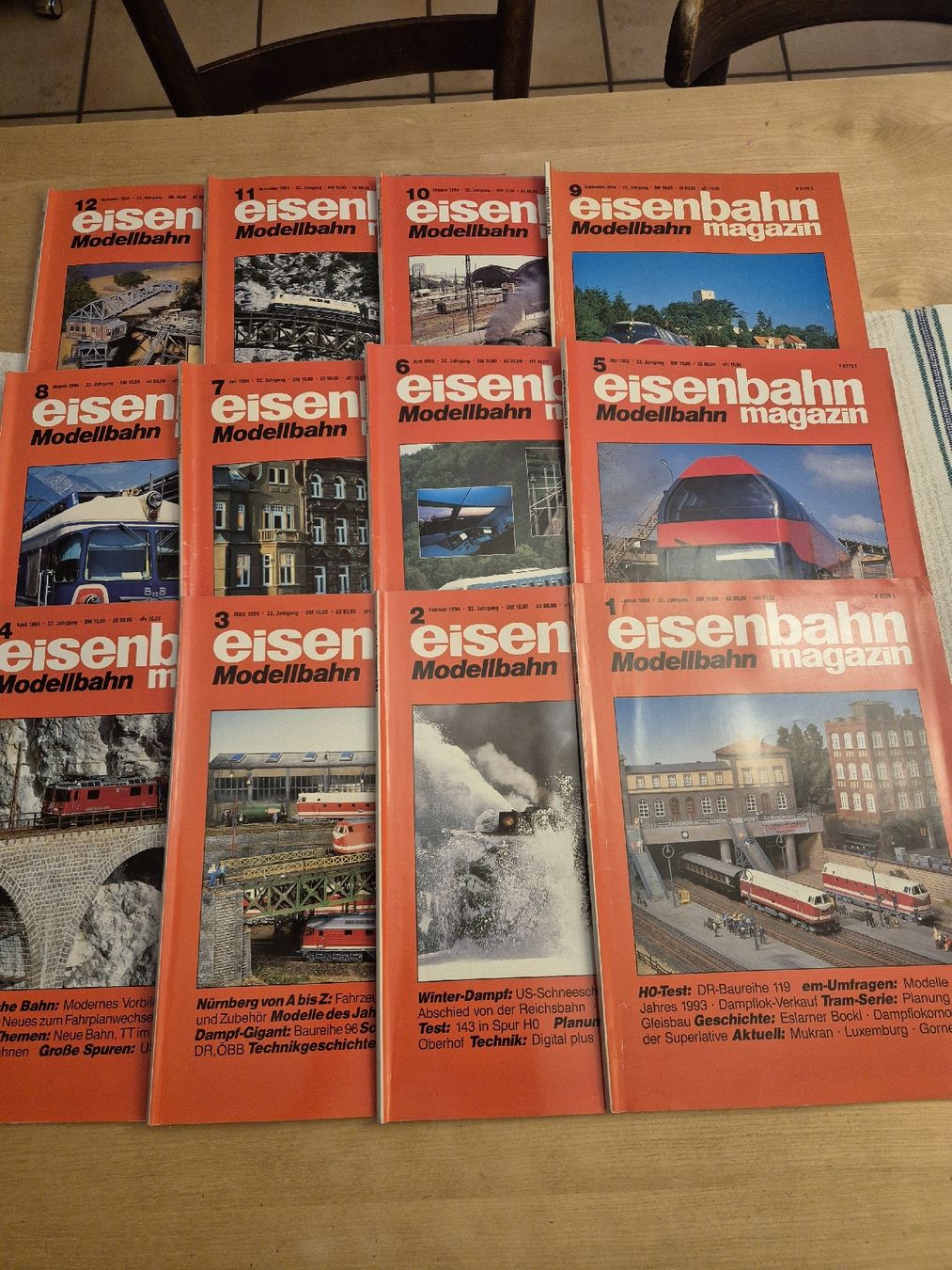 Riviste & Magazine: Eisenbahn Modellbahn Magazin 1994 – Usato da Ehrendingen venduto da Amigo5