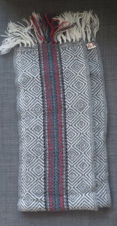 Écharpe chaude d'hiver, motif scandinave laine alpaga