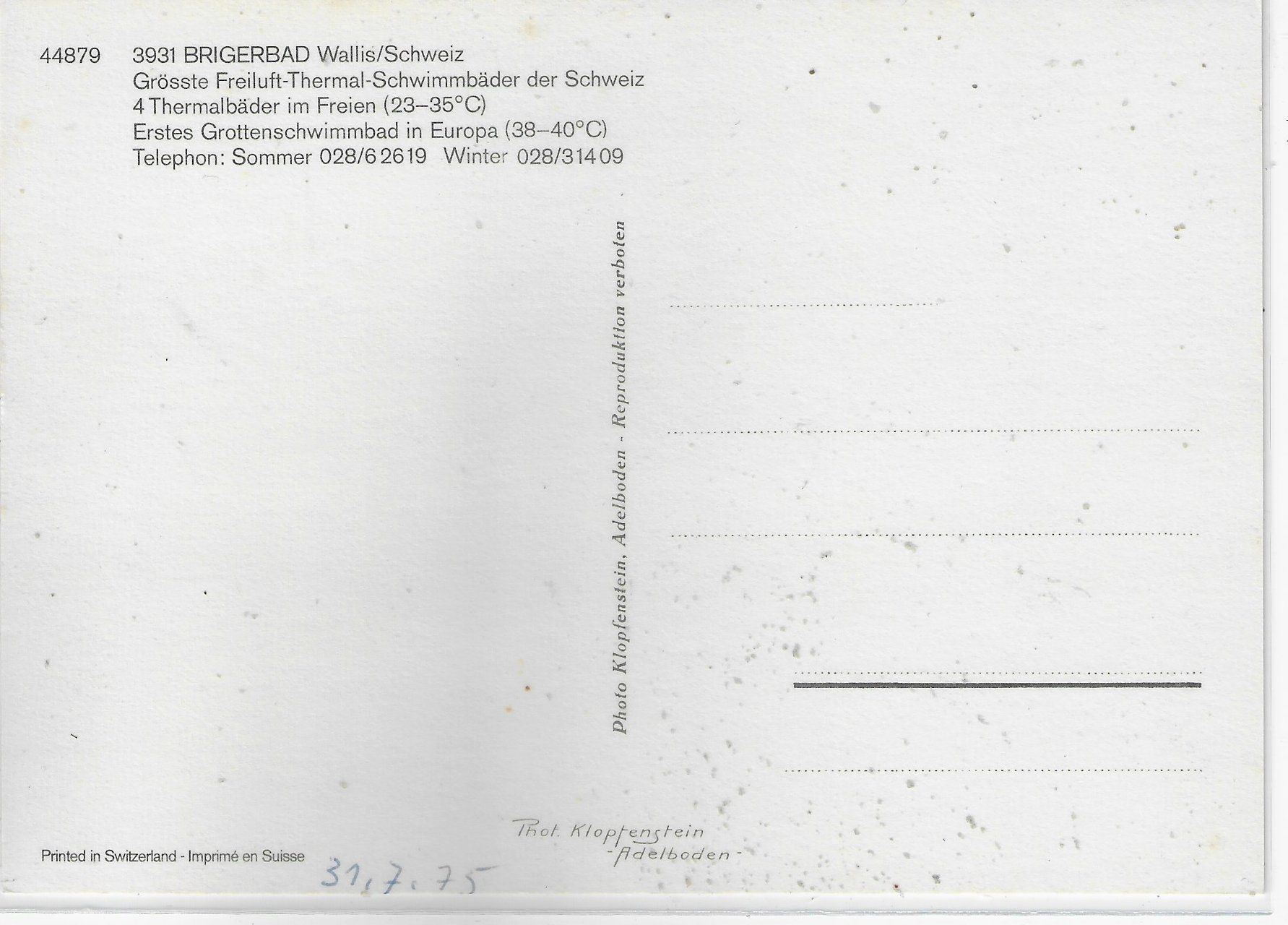 Ansichtskarten: Brigerbad - Multiview – Gebraucht aus Ettingen von Kartenplanet 1