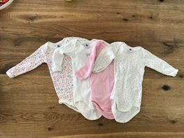 Neu Petit Bateau Bodys langarm 4er Pack Grösse 68