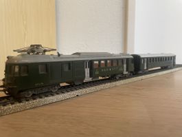 HAG Triebwagen mit Steuerwagen, AC, Licht, schön, ab 1.-