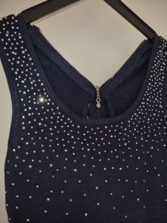 Kleid mit Glitzer, Strickkleid