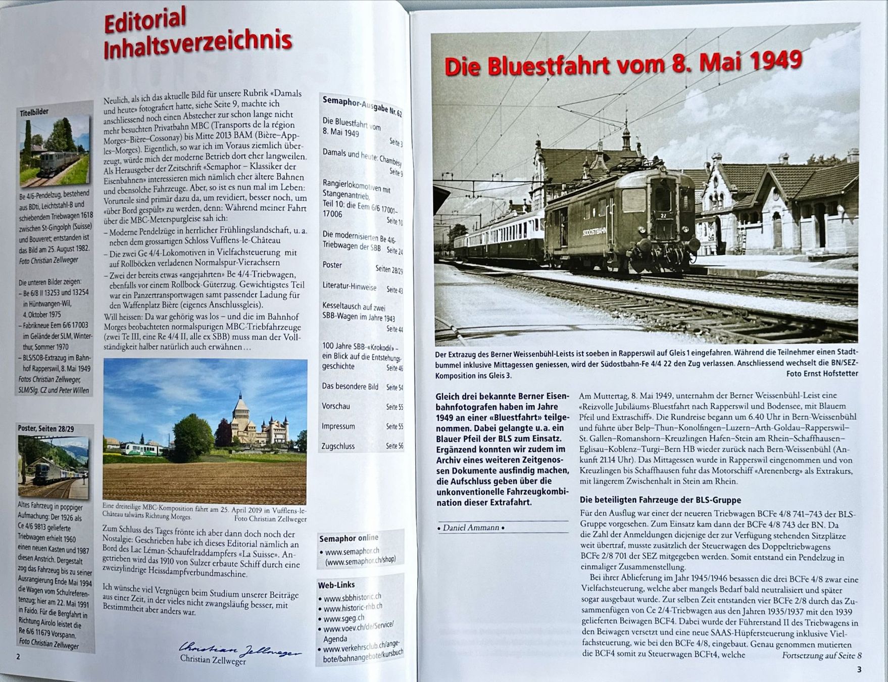 Riviste & Magazine: Semaphor Sommer 2019 Nr. 62 – Nuovo e nell'imballaggio originale da Murgenthal venduto da View 1