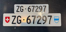 ZG 67297 Autonummer Kontrollschild Nummernschild