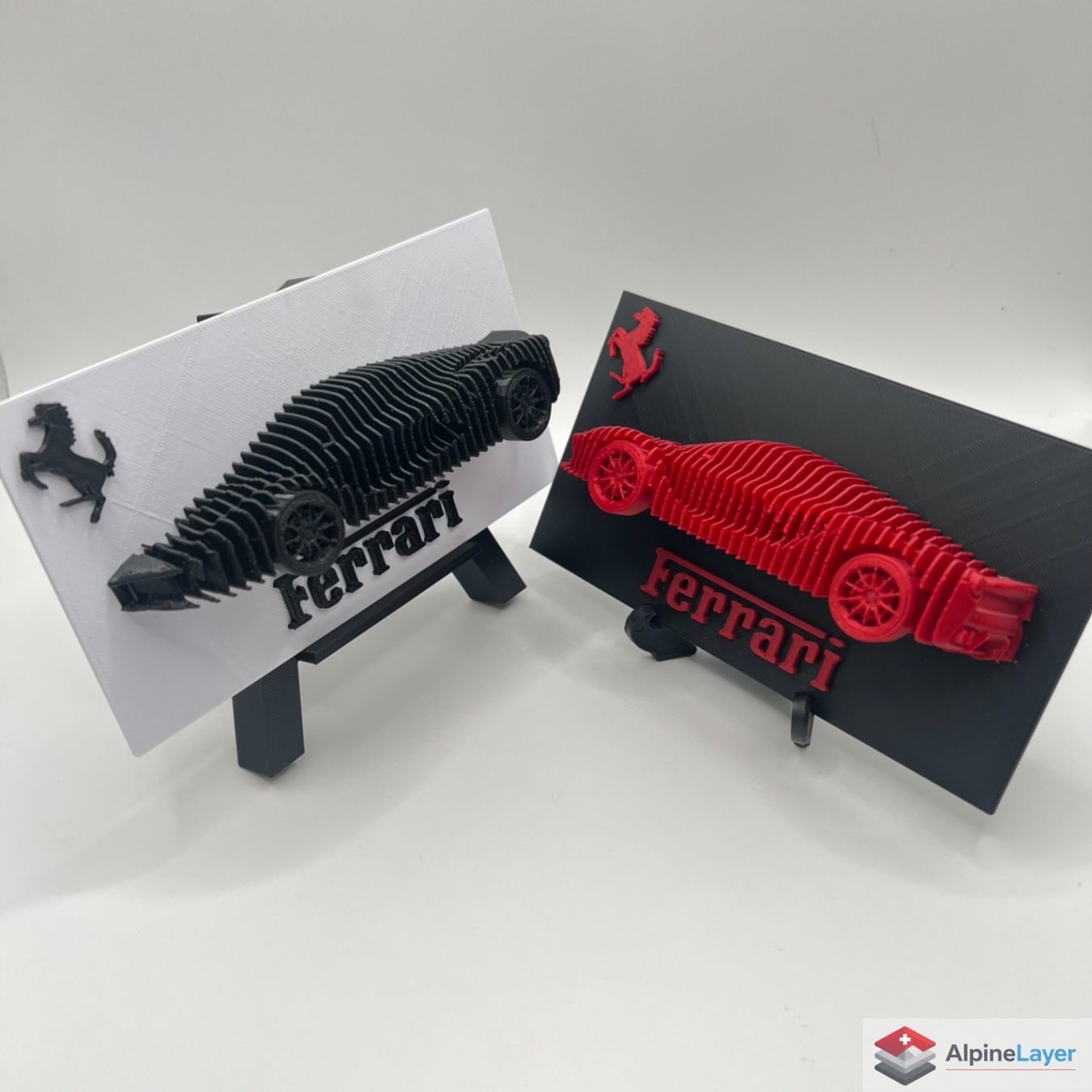 Statuette: LaFerrari Layered Sculpture 3D Printed Red Black – Nuovo (secondo la descrizione) da Losone venduto da AlpineLayer 5