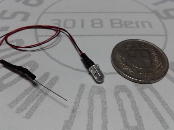 Elektronikbauteile: Flacker-LED orange 12V verkabelt, 5+5=10 – Neu (gemäss Beschreibung) aus Luzern von Salefactory 1