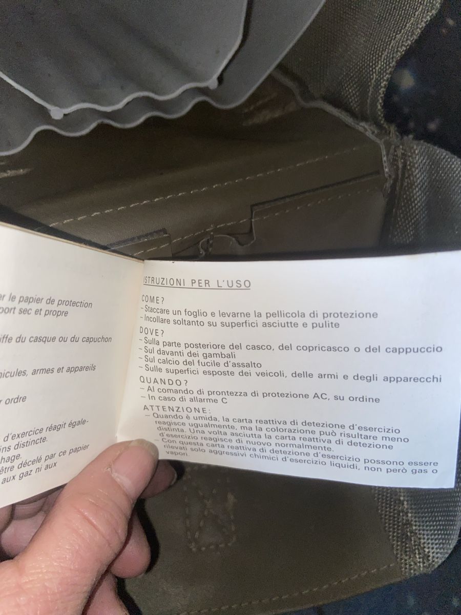 Schweizer Armee Borse: Schweizer Armee ABC Abwehr Material Tasche, GT90 , 1989 – Usato da Ostermundigen venduto da bargirl 5