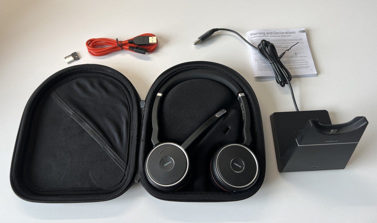 Jabra Cuffie: Jabra Evolve 75 MS Stereo + Ladestation + Link 370 – Usato da Zürich venduto da Kollege7 6