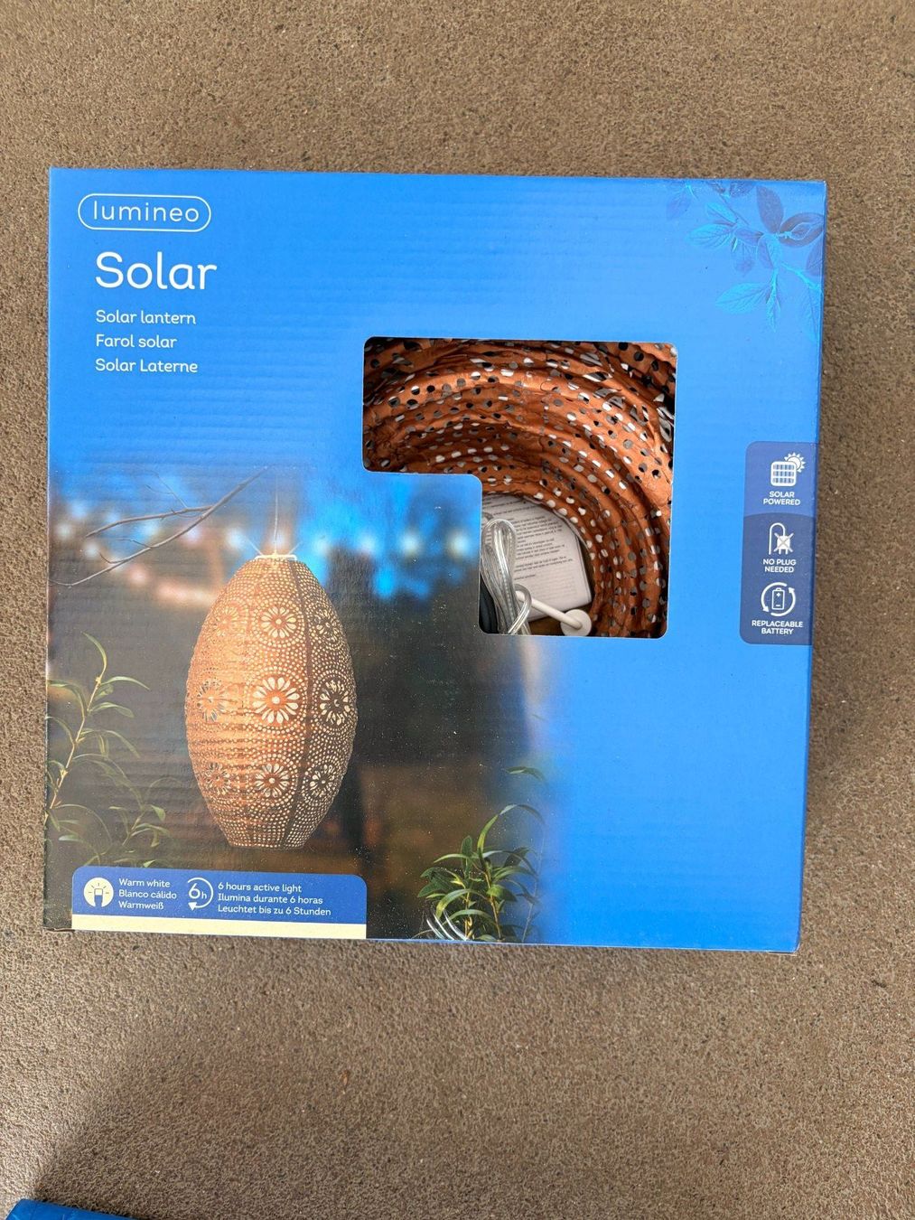 Lanterne: Solarlaterne mit Solar oval bronzenfarben – Nuovo (secondo la descrizione) da Sursee venduto da pflugshaupt01 1
