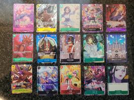 One Piece TCG PARALLEL ALT ART BUNDLE leicht beschädigt