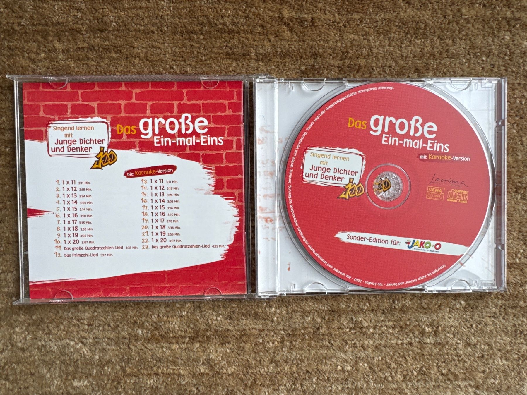 CD: CD - Das große Ein-mal-Eins – Usato da Aarau venduto da Kilauea 2