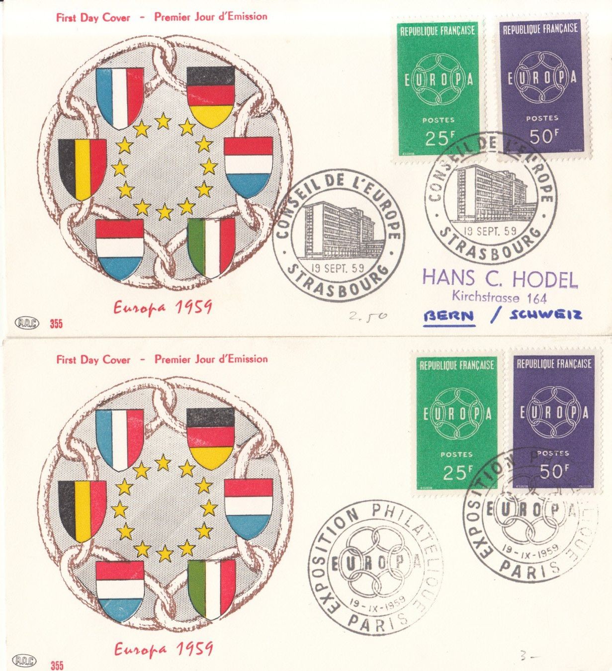 Alle Briefmarken: Europa FDC 14 divers 1958/71 – Gebraucht aus Bürglen TG von StampGraf 1