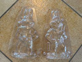 Osterhasegussform Hase mit Baseball Schläger und Uniform