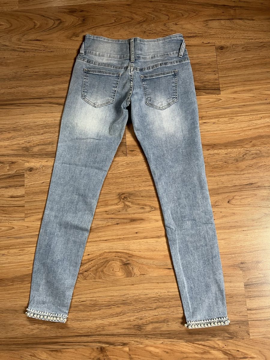 Jeans: Jeans NUNA LIE mit Perlen und Steinchen – Nuovo (secondo la descrizione) da Oberbüren venduto da len_5q92 1