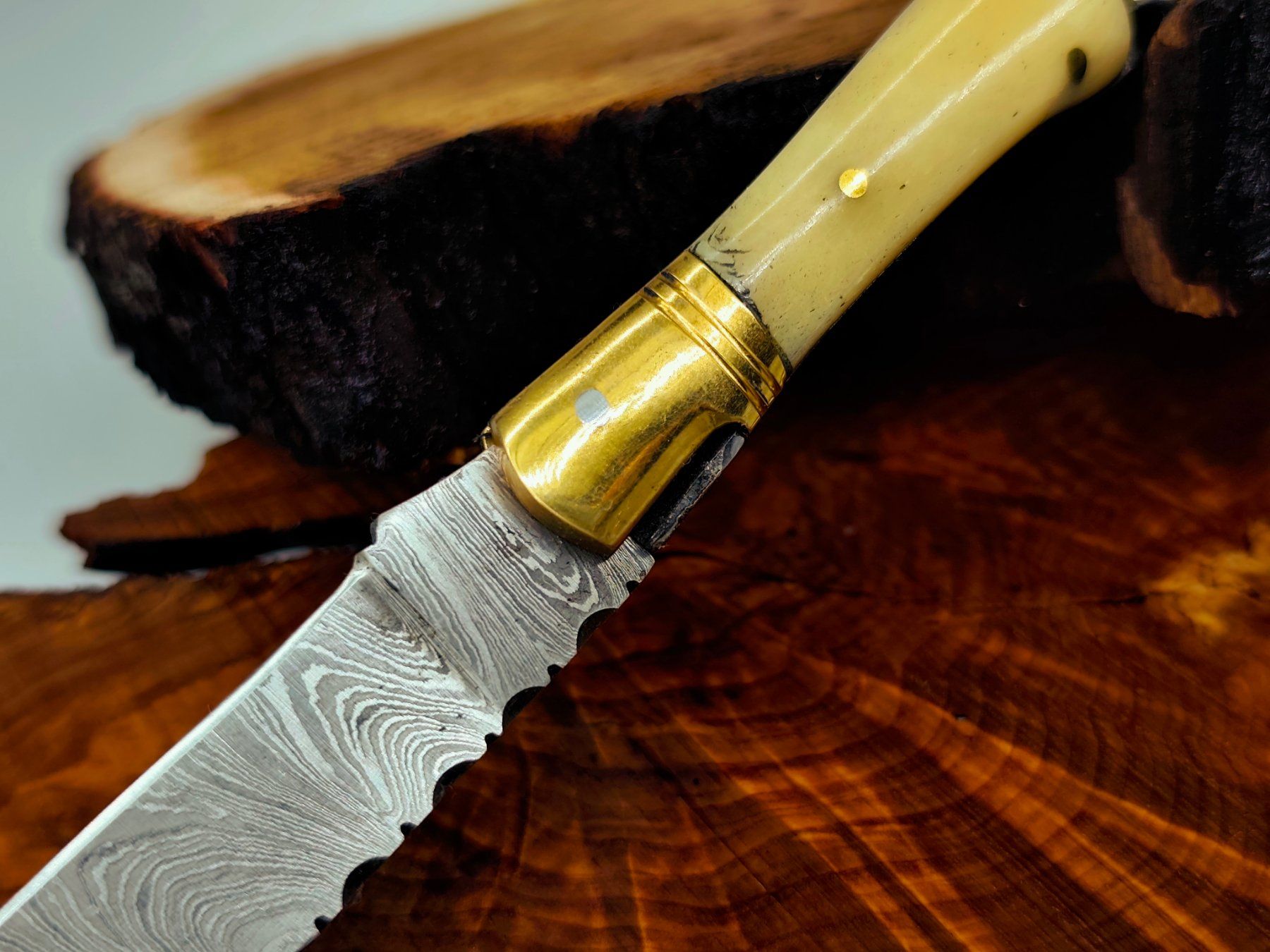 Accessori: Laguiole Damast Messer Klappmesser echtes Damastmesser – Nuovo e nell'imballaggio originale da Arlesheim venduto da Premius_1 4