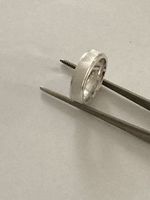 Massiver 925 Silber Bandring Gr. 58 mattiert Amtspunze Wien