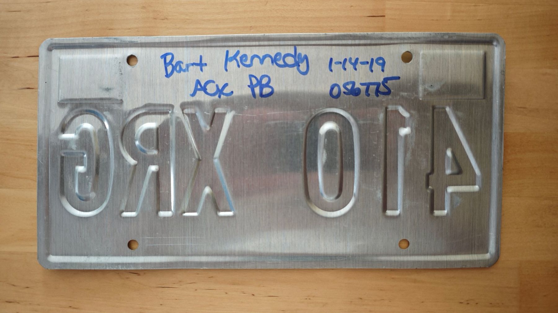 Insegne: US Licence plate Arkansas State – Usato da YVERDON-LES-BAINS venduto da CYBERSALE 1