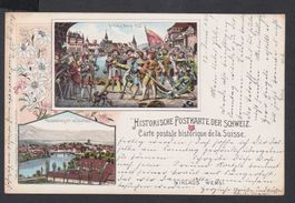 Solothurn   -   alte  2-Bild Litho - Ansichtskarte