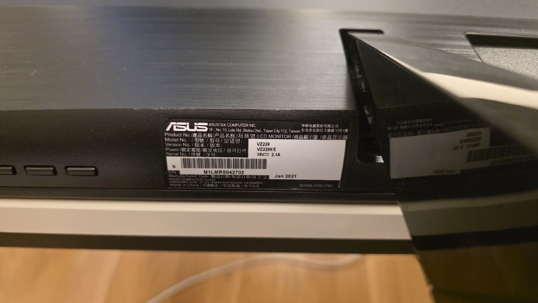 Asus Monitore: Monitor Asus VZ229HE  – Gebraucht aus Bern von lfe_2r67 3