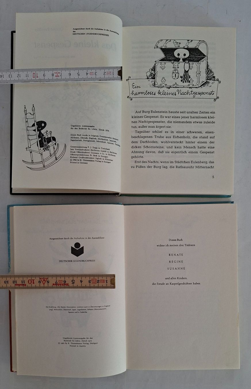 Libri: Otfried Preussler Der Räuber Hotzenplotz Das kleine Gespenst – Usato da Opfikon venduto da Diversamente 3