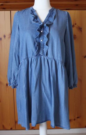 Kleid Langarm C & A Jeans blau Gr. 46