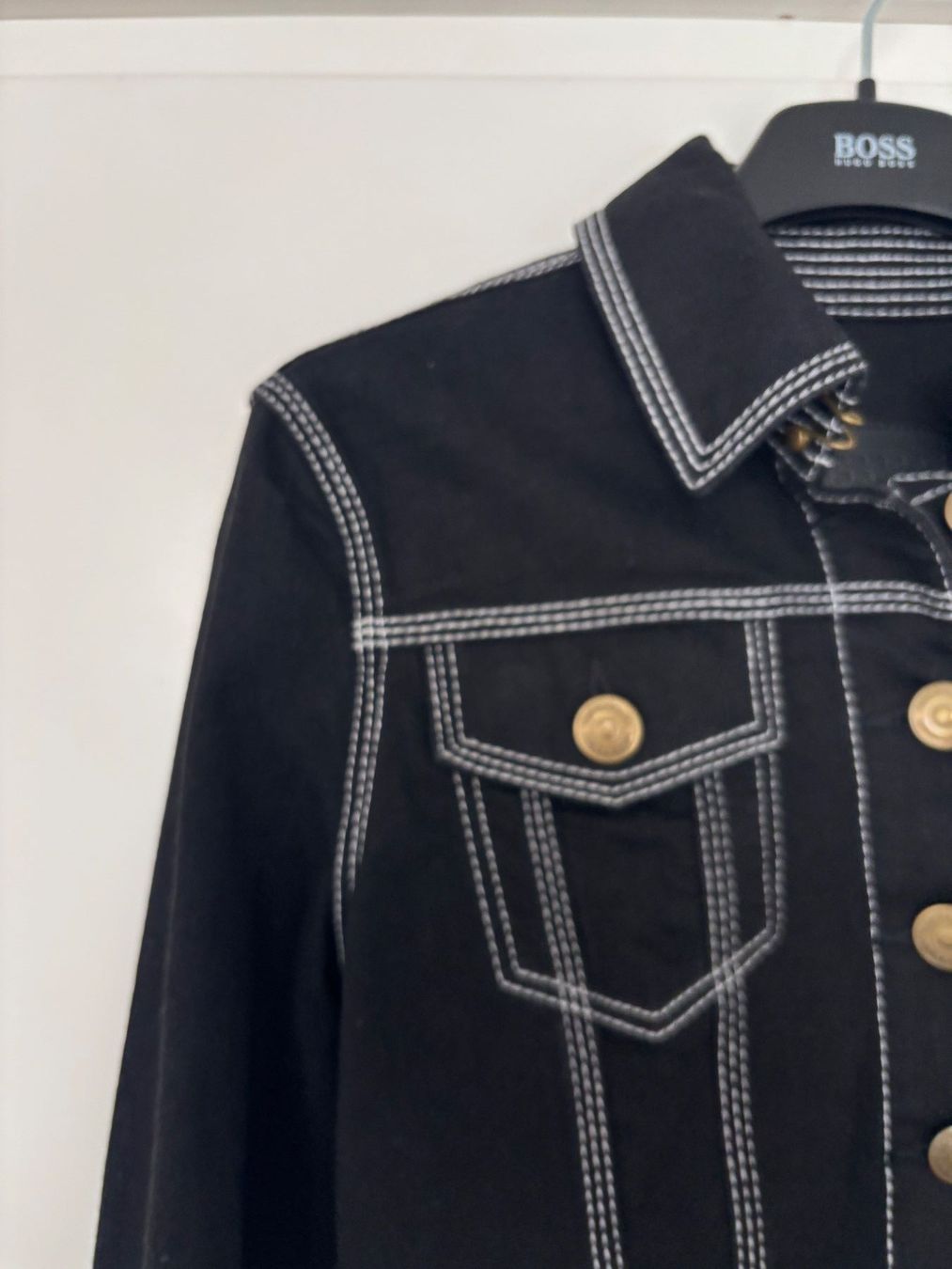Burberry Jacken: BURBERRY  Jeansjacke schwarz elastisch 34 – Gebraucht aus Herrliberg von mayfi 1