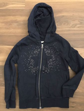 Schöner, dunkelblauer Cardigan Grösse7/8