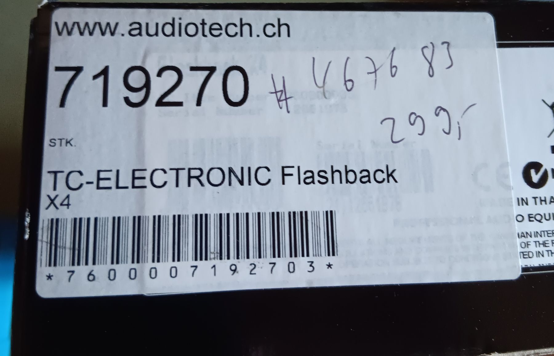 Musikinstrumente: TC Electronic Flashback X4 Delay Looper – Gebraucht aus Bad Zurzach von BG1 3