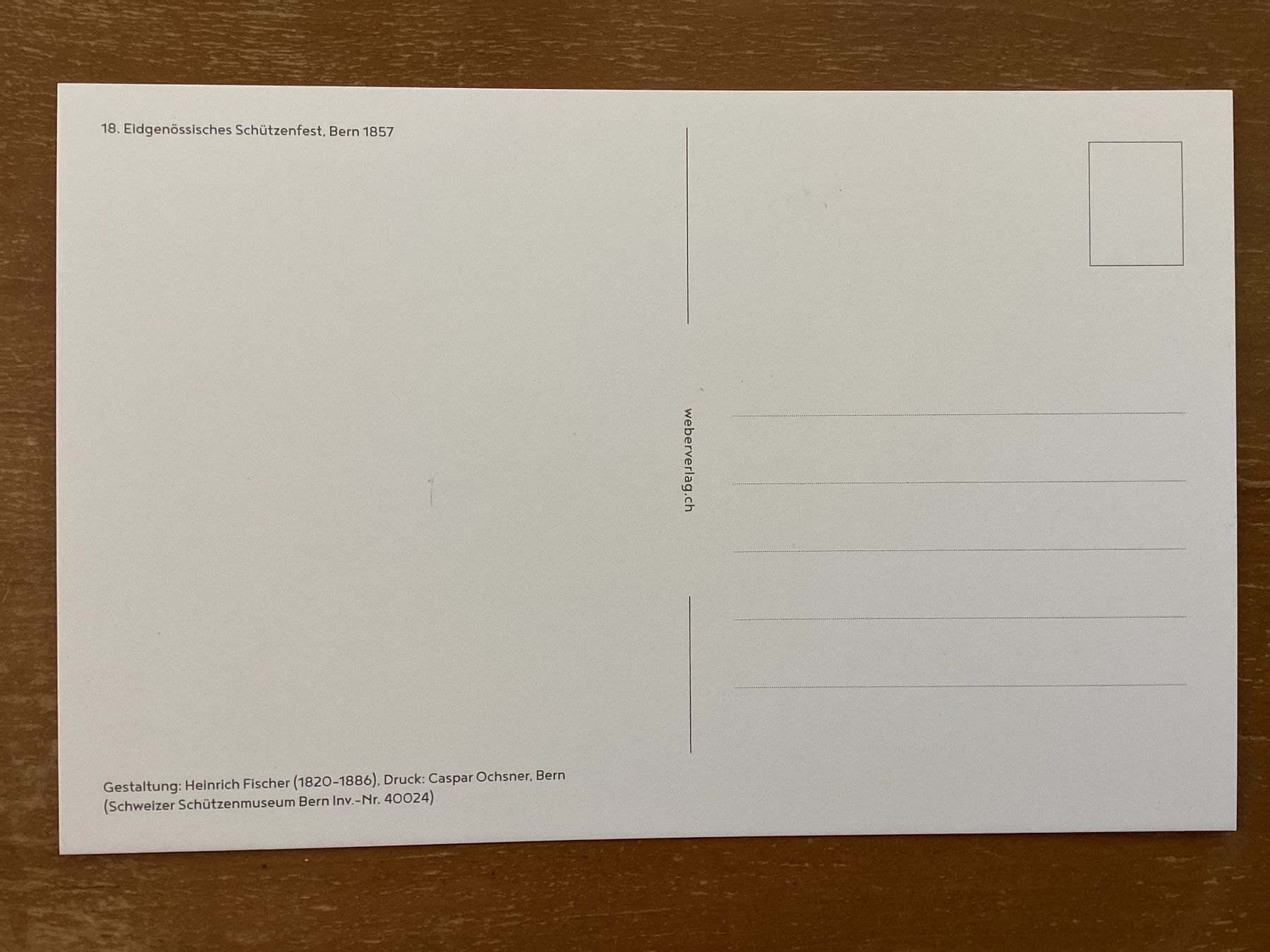 Cartoline postali: AK Eidgenössisches Freischiessen in Bern 1857 – Nuovo (secondo la descrizione) da Zürich venduto da Tolima194 1