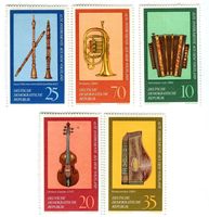 Briefmarken Musikinstrumente. DDR