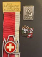 Schützenabzeichen Thun 1969 und Festabzeichen 1969, 1995 Pin