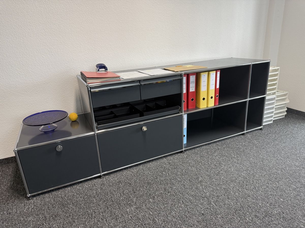 Regale: USM Haller Sideboard Anthrazit, Top Zustand – Neu (gemäss Beschreibung) aus Steinhausen von Elif.Guerbuez
