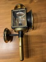 Wandleuchte im Laternenstil Messing schwarz guter Zustand