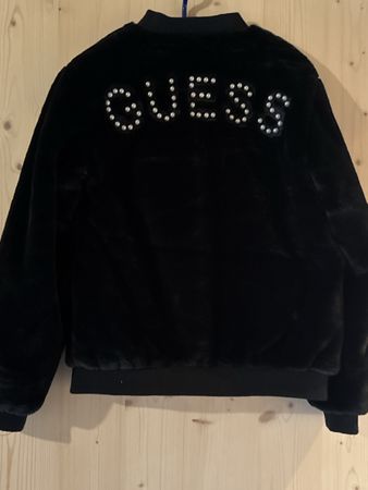 Guess Mädchen Jacke, Gr. 164,, Kunstfell - neuwertig