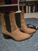 Bottines daim marron style croco Claudie Pierlot T40 🔥 (