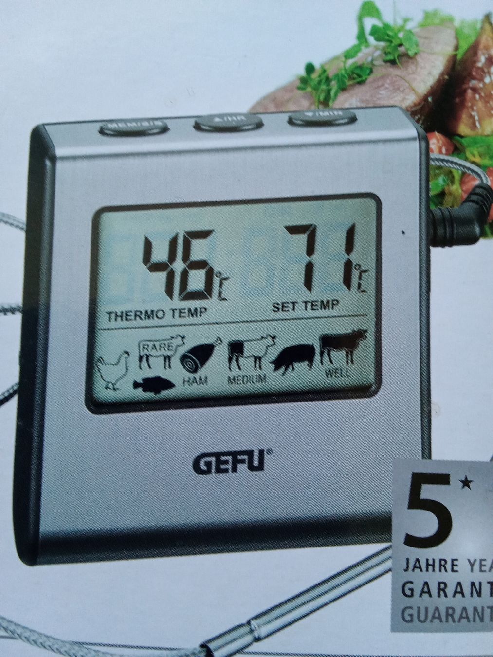 Elettrodomestici da cucina: GEFU digitales Bratenthermometer neu – Nuovo e nell'imballaggio originale da Oberengstringen venduto da Pepper6 3