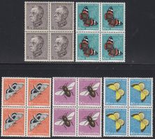 133-137** Viererblockserie 1950, Katalog SBK 26 Fr. 60.00