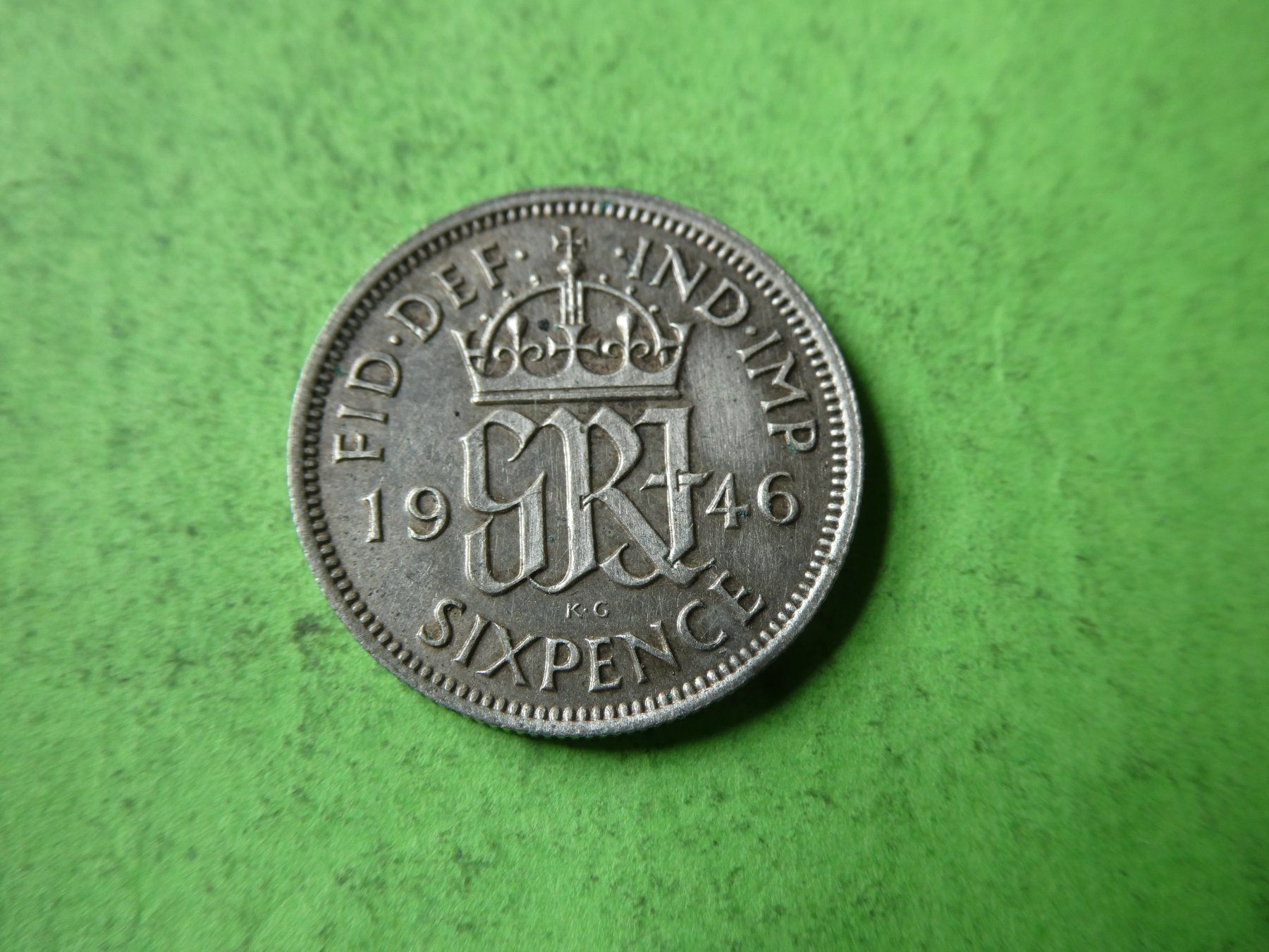 Toutes les monnaies: Grossbritannien 1946, 6 Pence - Silber – D'occasion à Hinterforst par Rohusri