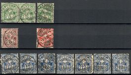 CH - Ziffermuster - kleines Lot Rasierklingenstempel (9)