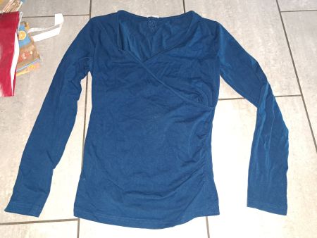 Dünner Wickelpullover petrol von Street One