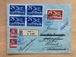 Flugpostbrief 1923 Basel Militärflug