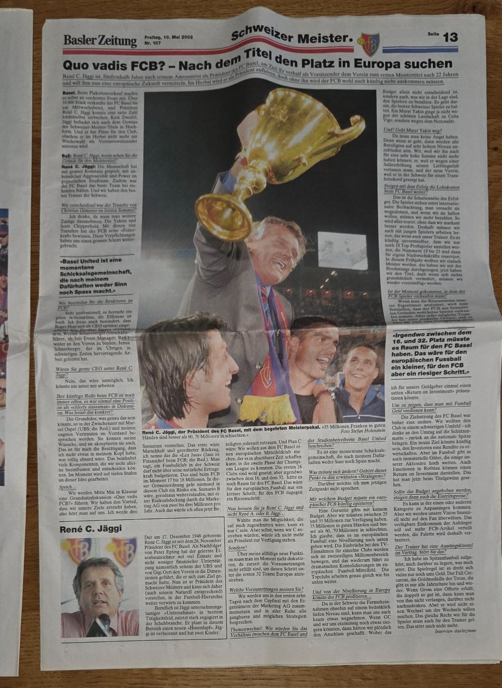 Zeitschriften & Magazine: FC Basel, FCB. BaZinside. Sonderbeilage BAZ. Schweizer Meist – Neu (gemäss Beschreibung) aus Möriken AG von Mavo 4