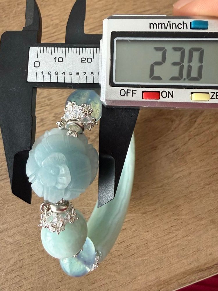 Bracciali & Braccialetti: Amazonit & Aquamarin Armband Unikat Handarbeit – Nuovo (secondo la descrizione) da St. Gallen venduto da Ammora 5