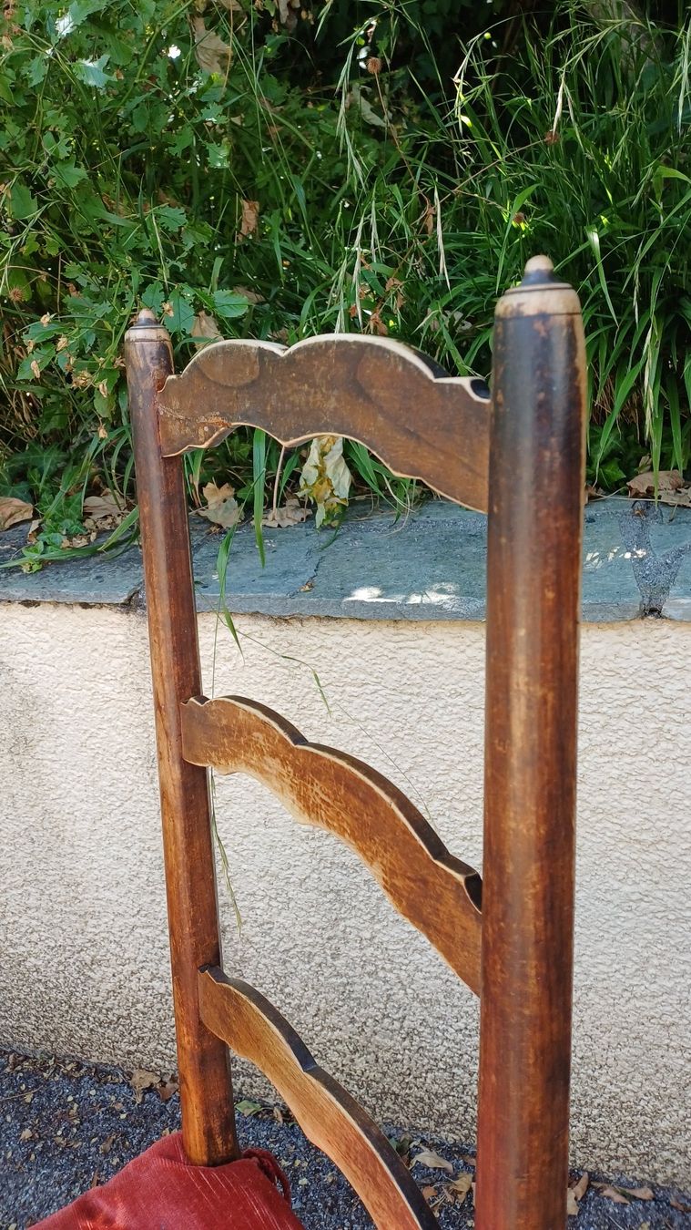 Sedie: Ensemble de 8 chaises anciennes en bois massif, usagé – Usato da geneve venduto da vinc_bob 6