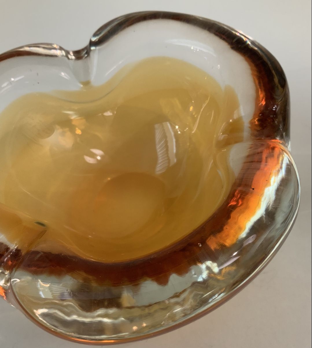 Murano Portacenere: Cendrier/vide poche en verre Cognac – Usato da rolle venduto da Tontonjulot 5