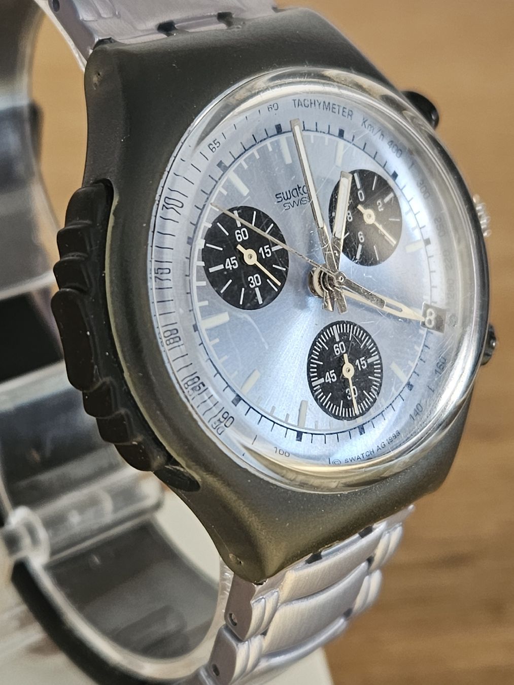 Swatch Orologi: Swatch Chrono Alarm "Teamwork" Herrenuhr 39mm – Usato da Flamatt venduto da pie_f9zm 1
