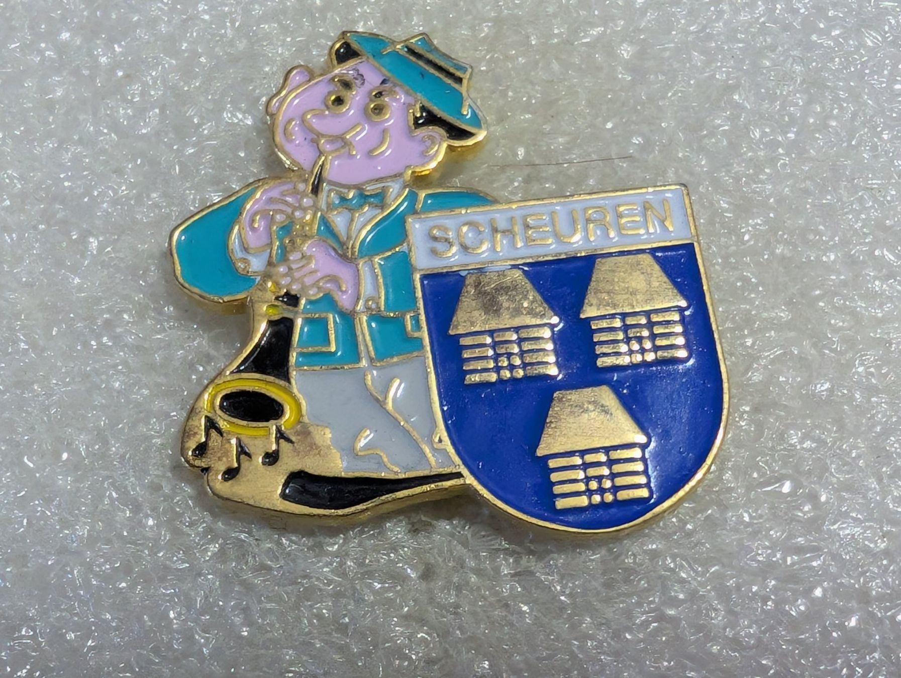 Placchette & Badge: Ansteckpin 191: Scheuren – Usato da Oppligen venduto da Pin-Fall-Shop