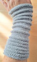 Wunderschönen handgestrickte Armstulpen mit Alpakawolle!