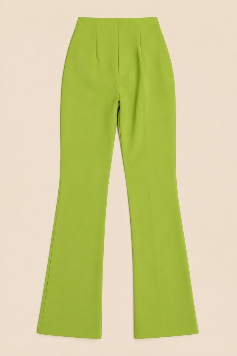 Pantaloni: PANTALON VERT CITRON ÉVASÉ – Nuovo (secondo la descrizione) da Lausanne venduto da KeNaChic 2